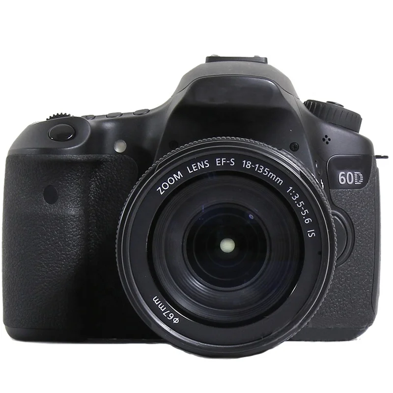 Used 60D HD Digital Camera with EF18-135mm F3.5-5.6 is lens Used SLR video recording camera, used camera lens