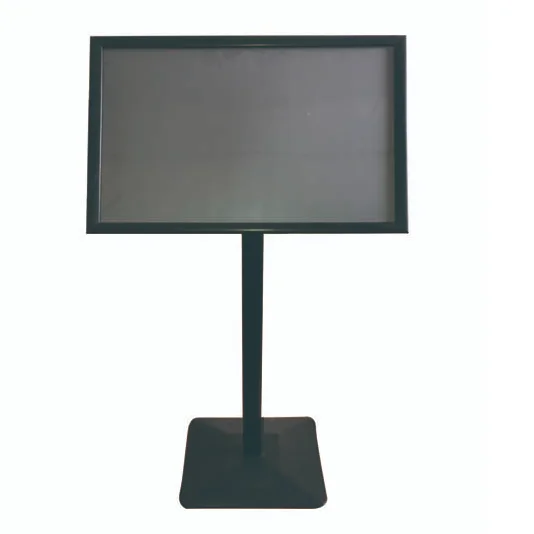 poster display steel floor standing Lobby menu board stand guide sign holders