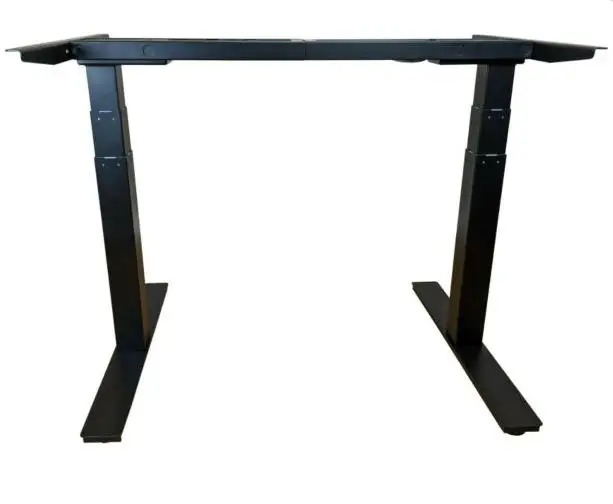 JDR Height Adjustable Desk Frame Electric Sit Standing Desk Frame Single Motor 2 Stage