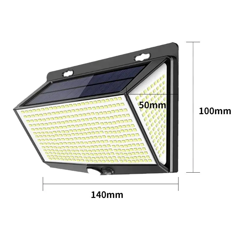 468 LED Outdoor Garden Motion Sensor Wireless Wall Outdoor Lighting 3 Modes Waterproof Wall Led Lamp Solar Wall Light