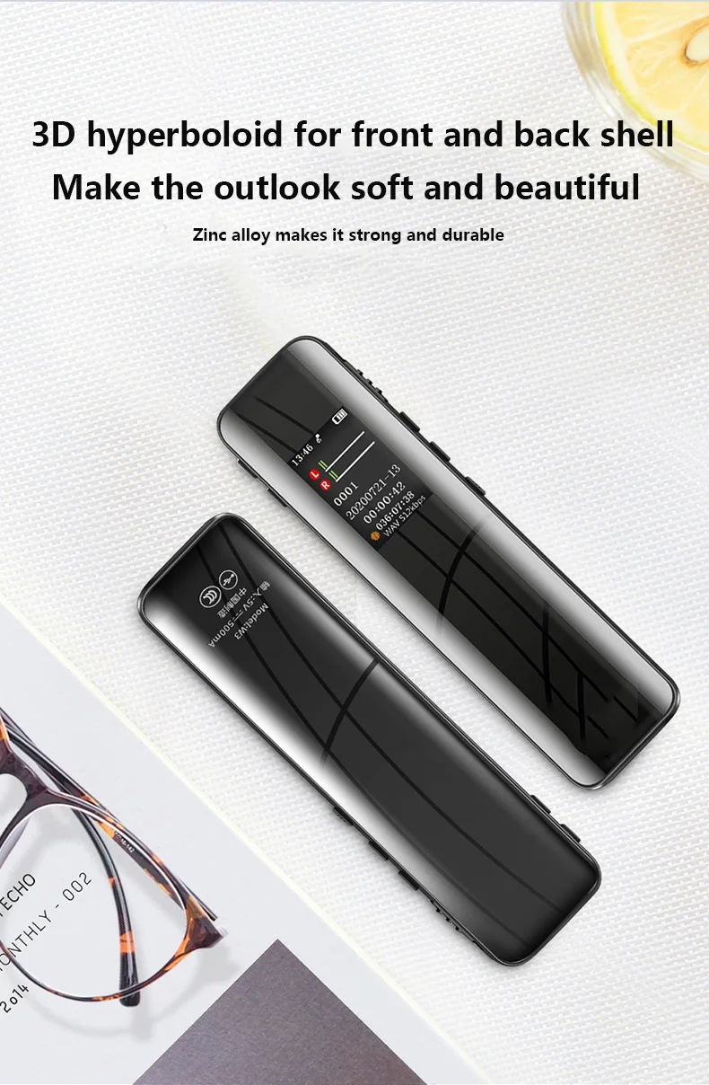 Latest Design Factory Price Digital Voice Recorder V95 Sound Recorder for Students Journalists and Lawyers