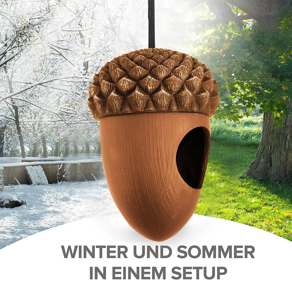 Esschert Design FB532 Customized new design Acorn shape squirrel stopper for wild cute bird feeder for outdoor
