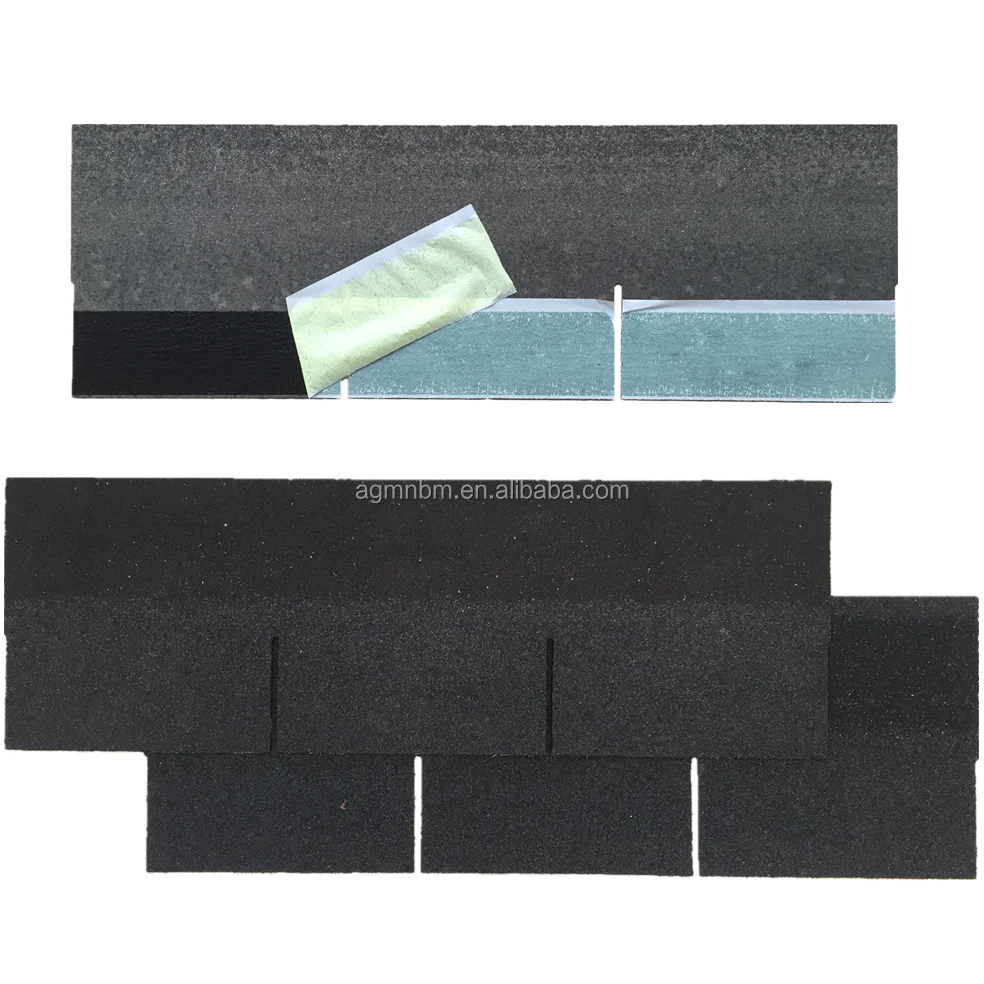 3 Tab one layer asphalt Roofing Shingles mosaic style tile roofing asphalt (1600292785625)