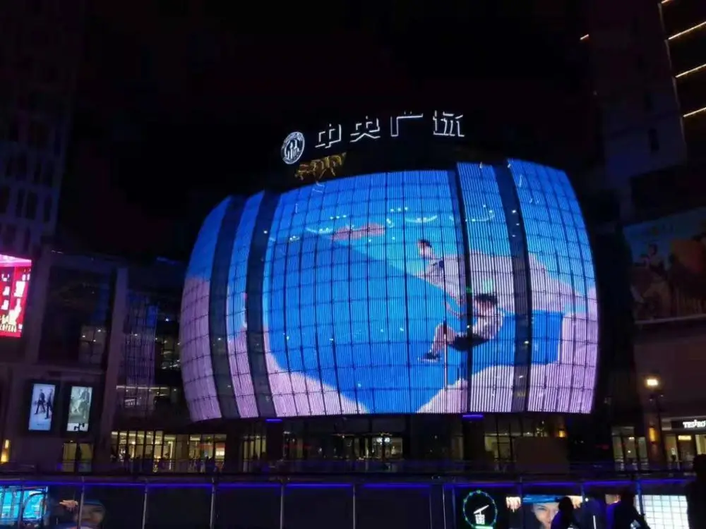 p2 Glass window curtain indoor  video wall showcase advertising led transparent display screen pantalla led  interior vidrio