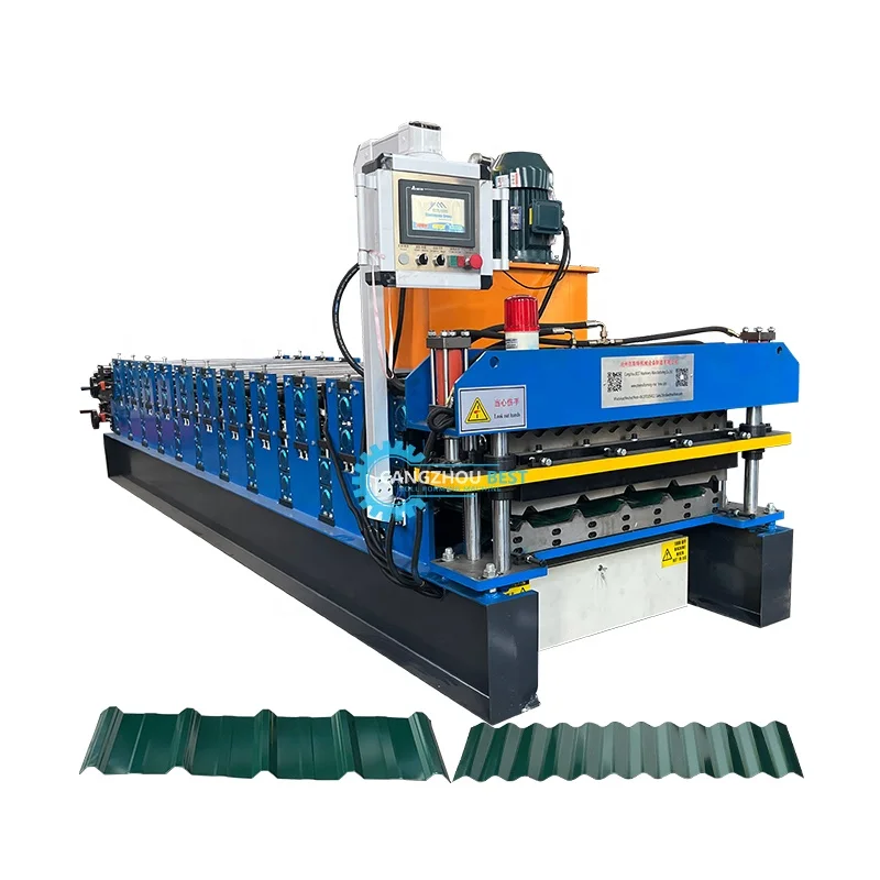 Factory Direct Sales High Quality Color Steel 840 IBR Trapezoidal and 836 Corrugated Double Layer Roofing Sheet Machine