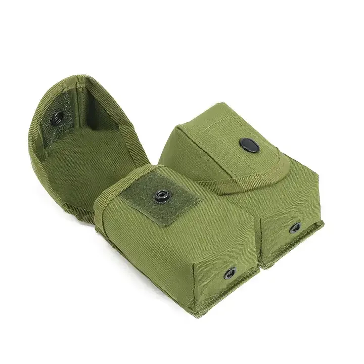 Nylon Smoke Dummy MOLLE Bag Magazine Tool Holder Tactical Double Frag Grenade Pouch