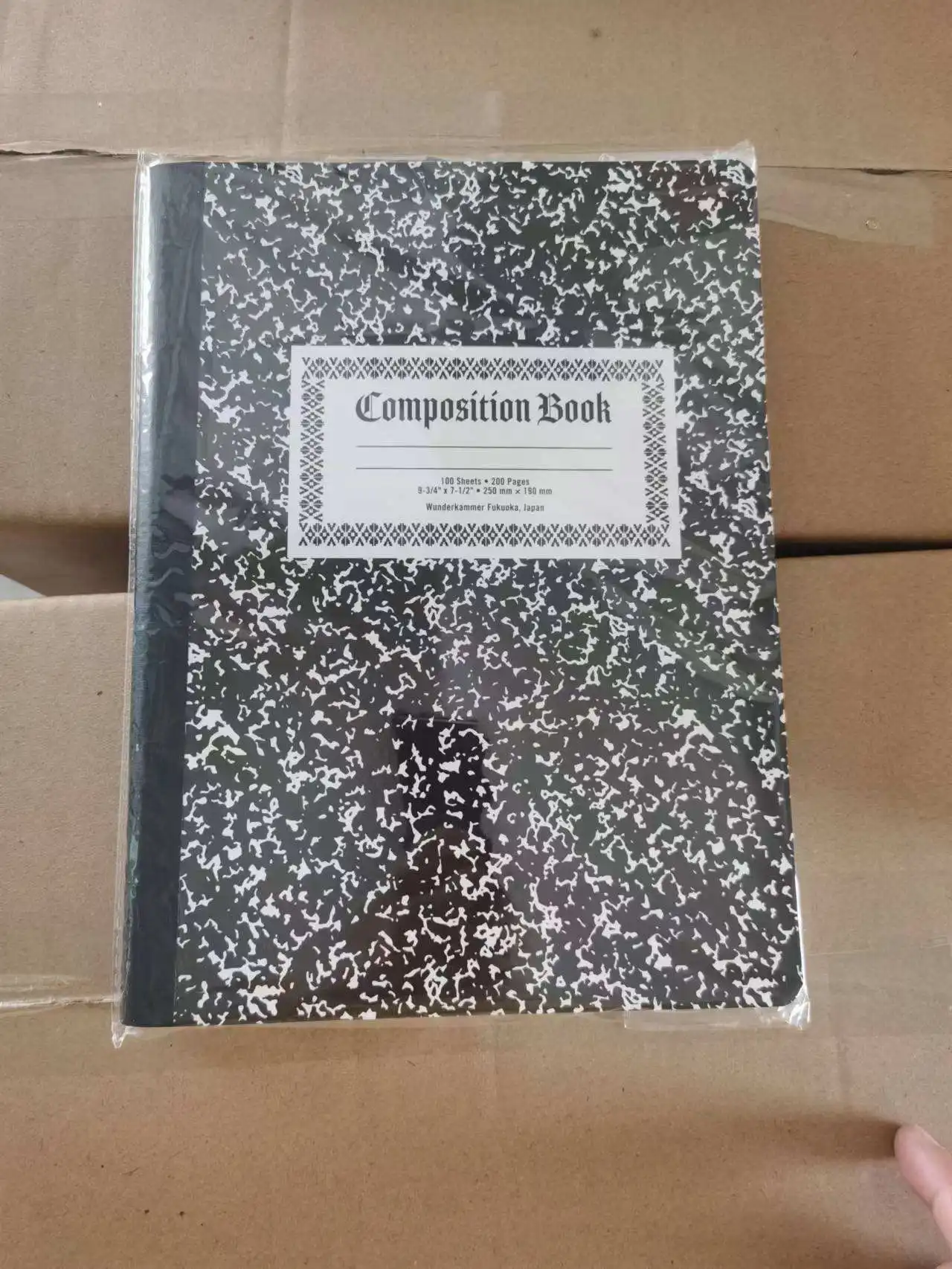 Chinese High Quality Suppliermini Marble 80 Sheet Journals Meeting College Ruled Hard Covers Composition Notebook