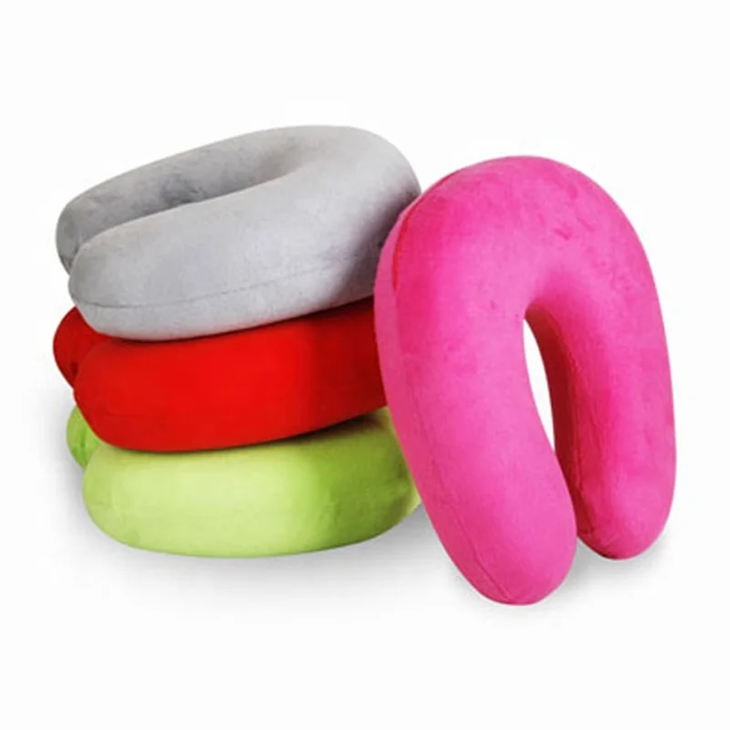 Wholesale U Shape Massage Travel Neck Pillow Set Memory Foam Pillow