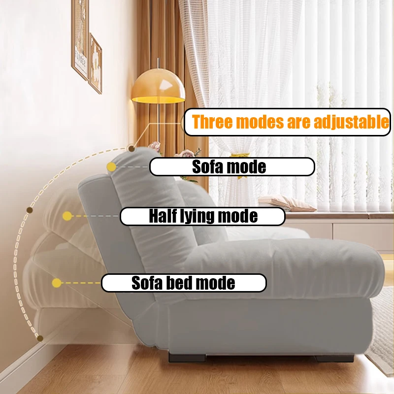 Suke Simple Style Vacuum Fabric Convertible Furniture Modern Living Room Compressed Sofa