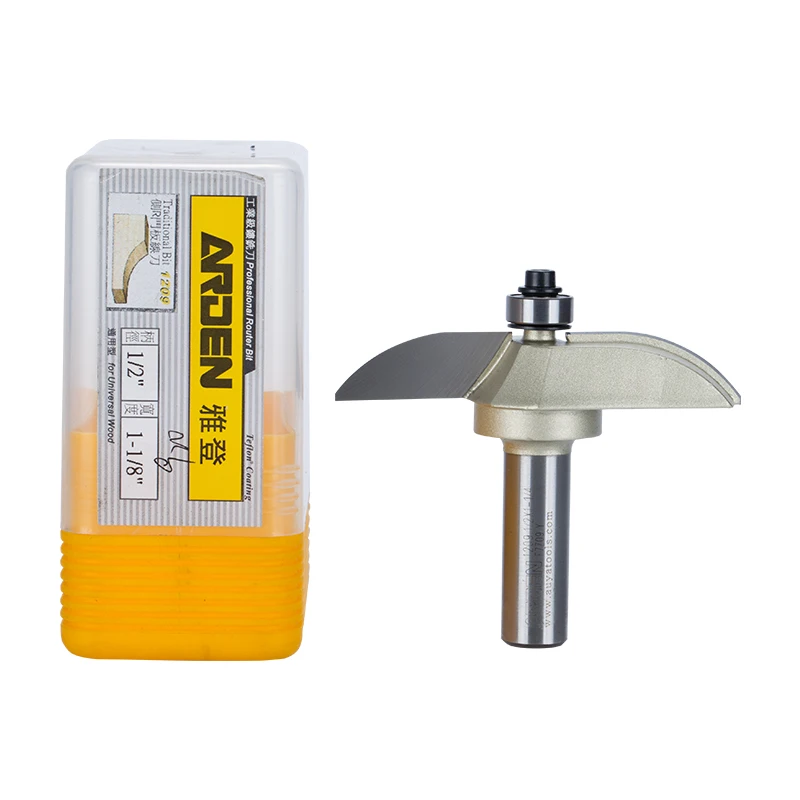 Arden Wood Raised Panel Cove Router Bit with Bearing CNC woodworking traditional classical molding milling cutter Auya tool 1209