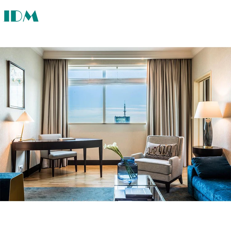 IDM-486 Modern Hotel Room Bed Furniture For 5 Stars Hotel  Furniture