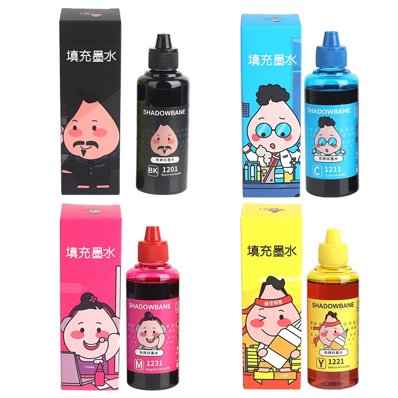 100ml good vivid colors dye sublimation ink for epson workforce wf 2630 3620 3720 4630 4734 7210 7710 7720 7820 7840 printer