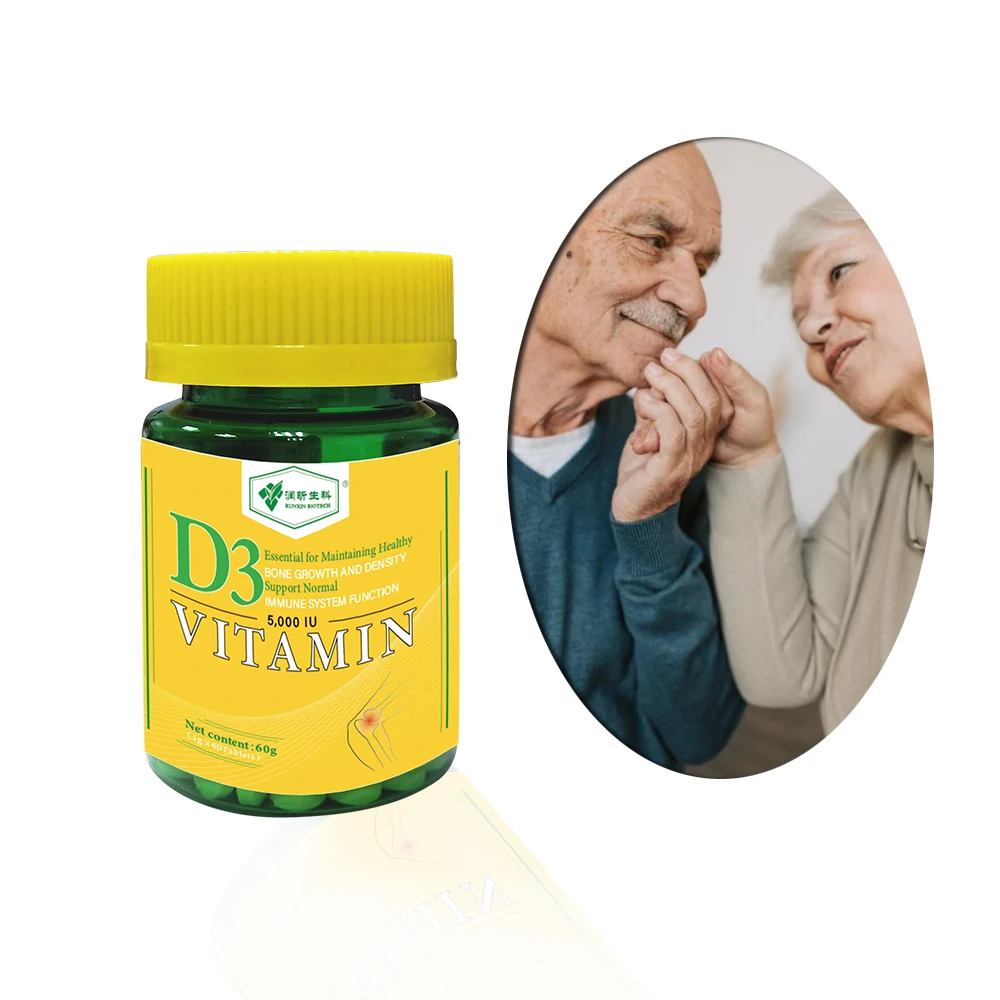 Private label D3 Vitamin Cholecalciferol 5000 IU Supplement In Tablet Calcium Vitamin D3