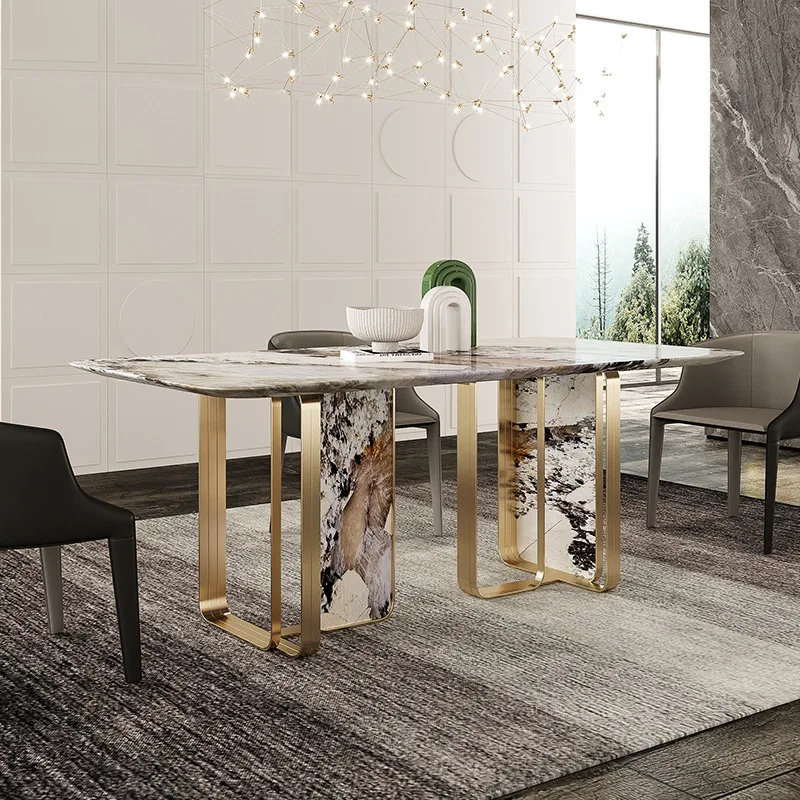 AJJ WH118Modern hotel room Designer sofa Villa Luxury dining table custom furniture throughout the house