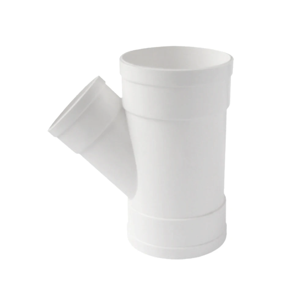 Different types high quality GB/T 5836.1-2006 pvc reducing tee wye
