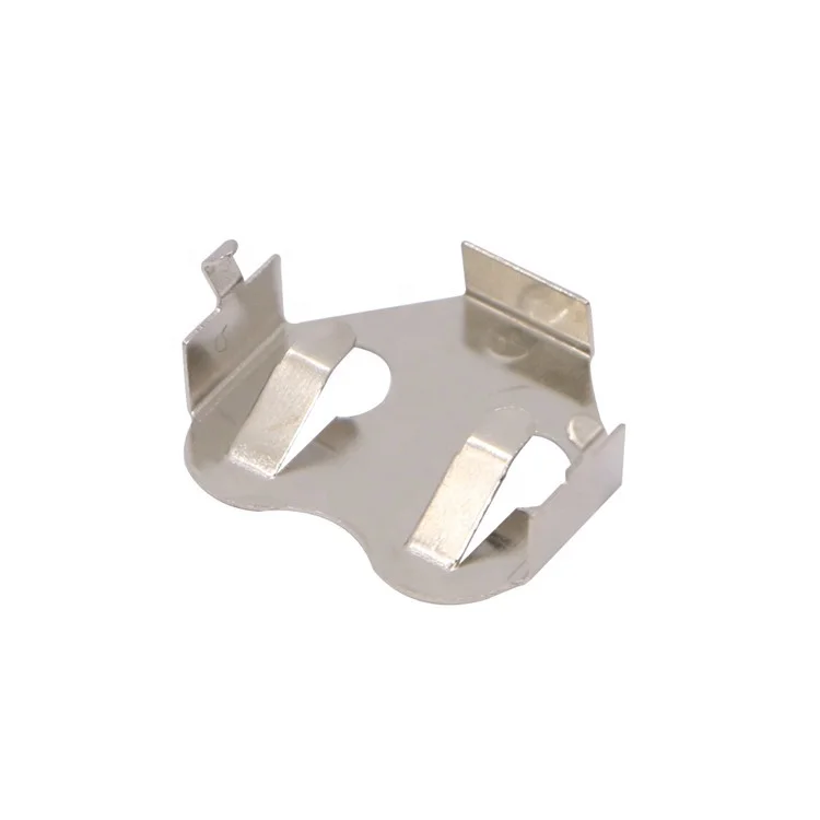 3013 THM Holder for 16mm Cell Nickel Plate 3V Coin Cell CR1620, CR1625, CR1632 Battery Retainer Clip