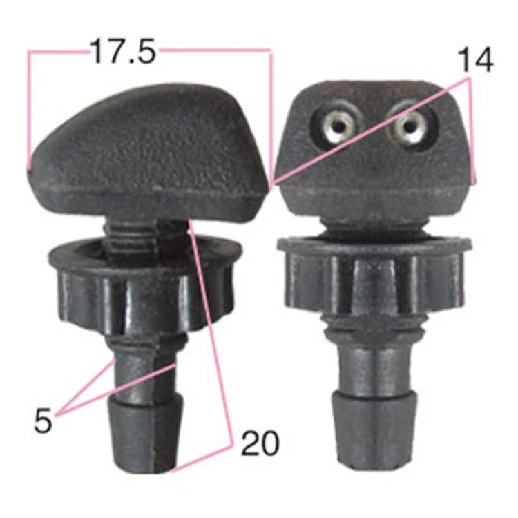 Nozzles Kit Assy -windshield Windshield Wiper Washer Nozzle