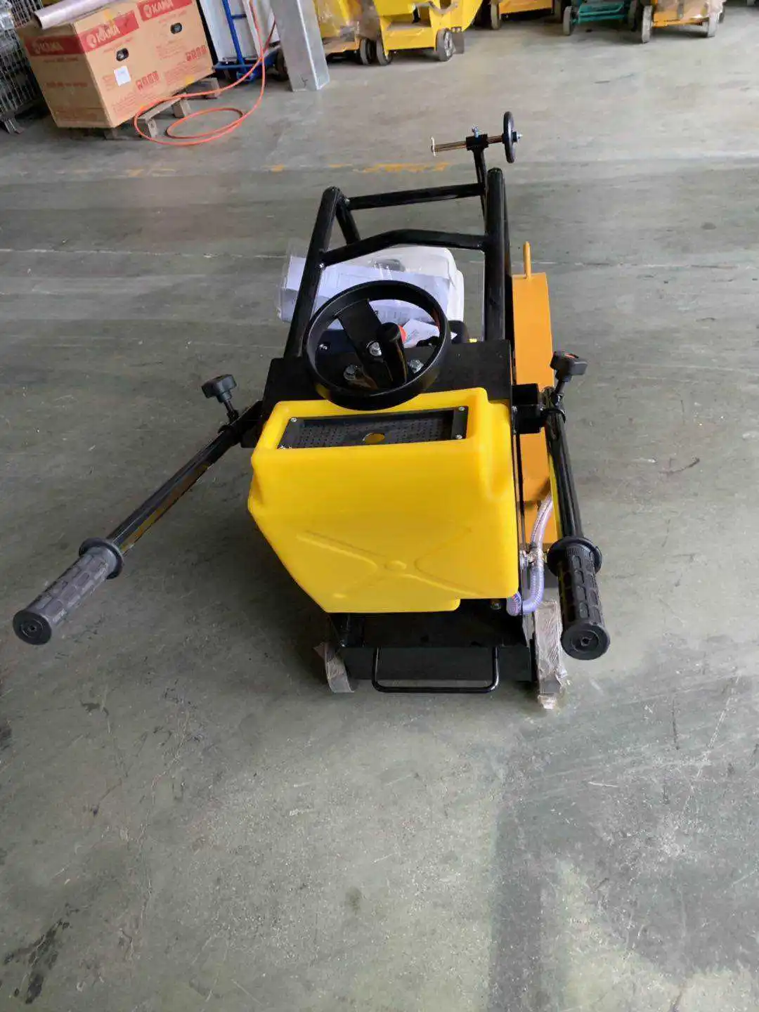 Small 450Mm Blade Cutting Mini Petrol Engine Asphalt Road Concrete Manual Vertical Saw Cutter Cutting Machine With Honda Gx390