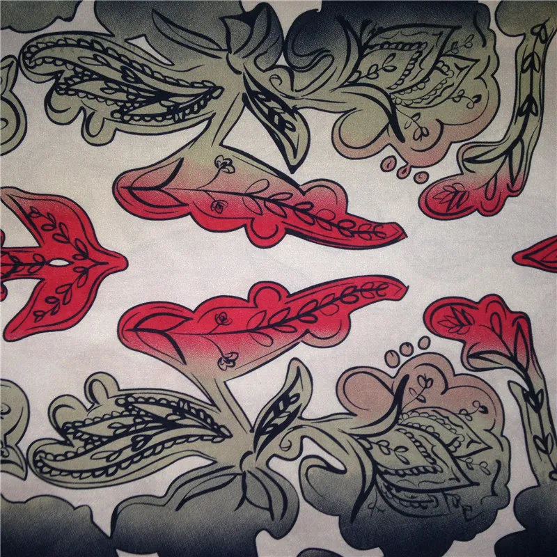 NO MOQ wholesale factory manufacturer polyester woven custom digital print satin textile fabric