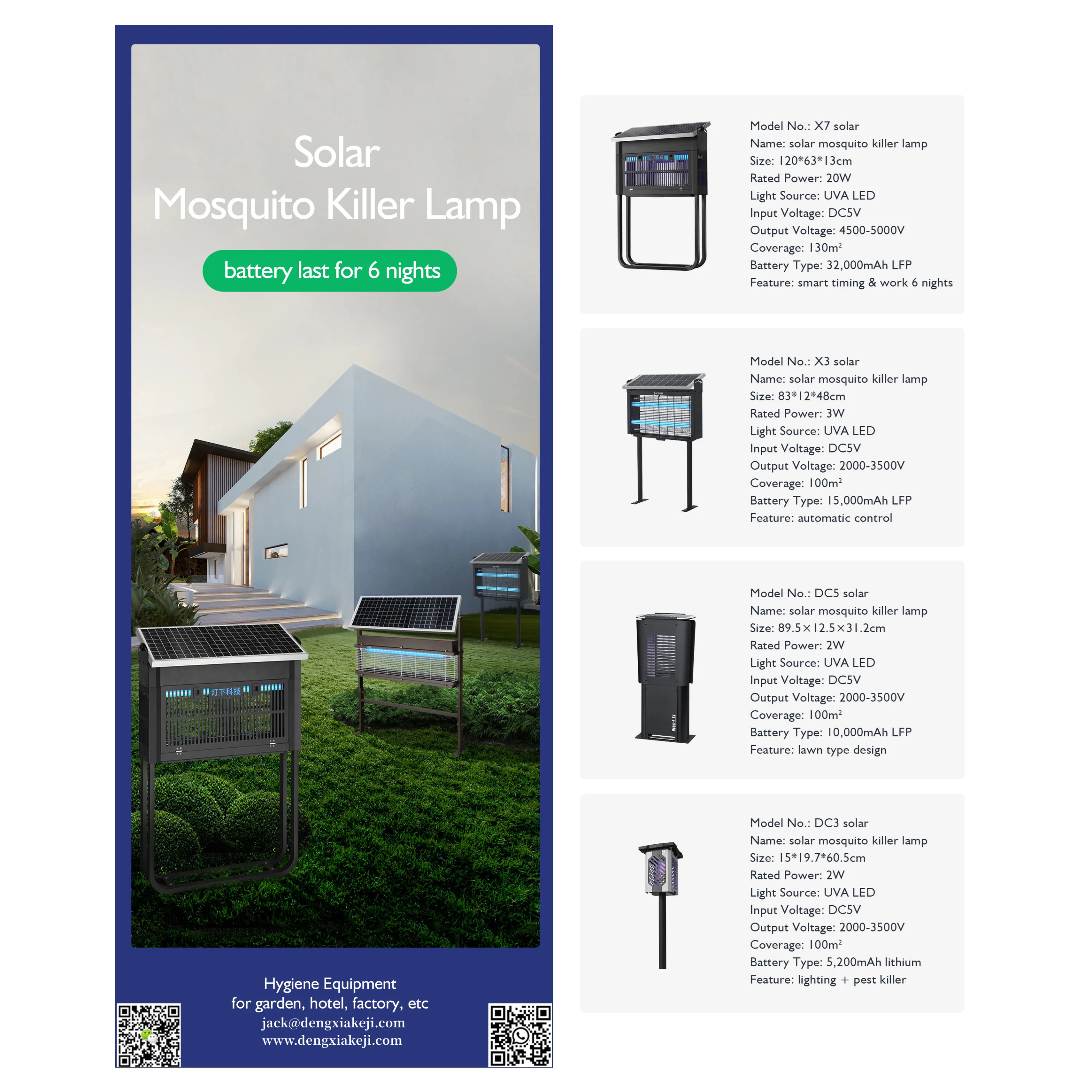 2022 hot selling smart mosquito control solar powered insect killing machine