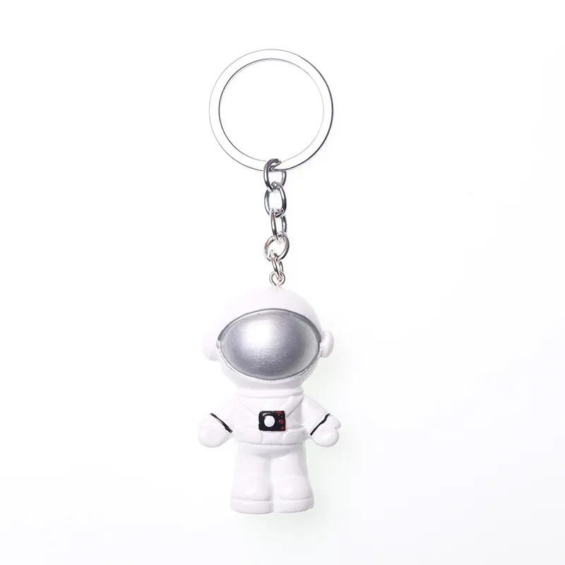 Astronaut Keychain Fashionable Rocket Spaceship with Planets Star Moon Robot  Gift Made of Zinc Alloy