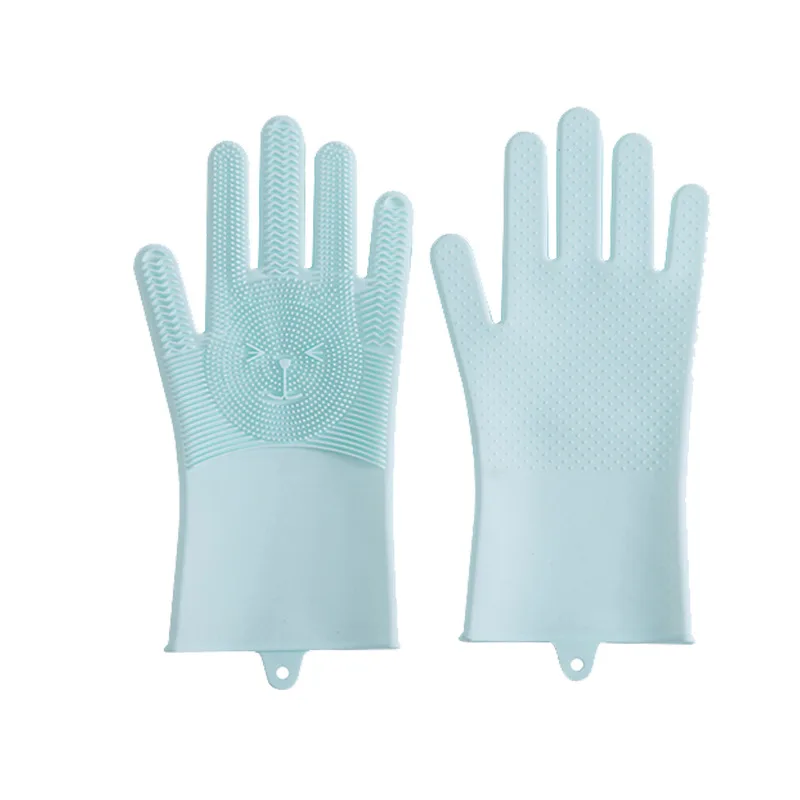 
Multifunctional durable household cleaning silicone gloves 