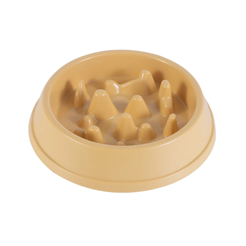 New Arrivals Round Colorful Non Slip Plastic Bowls For Dogs,Eco Friendly Melamine Slow Feeder Dog Bowl