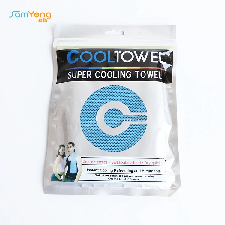 Factory price high quality quick cool  microfiber sport cooling towel