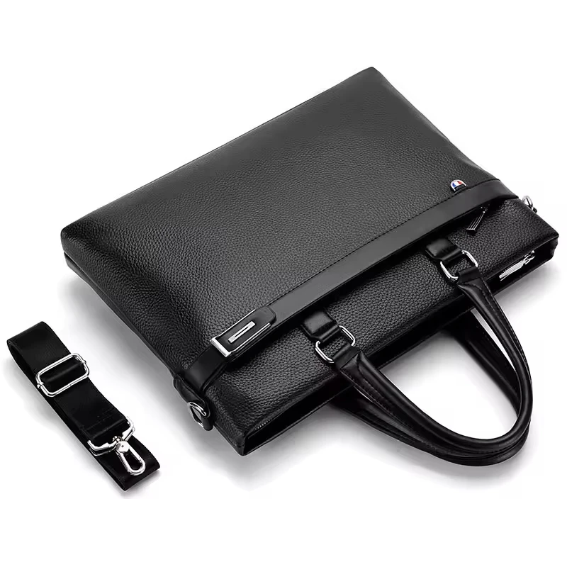 New Arrival Waterproof Lawyer Handbags Crossbody Shoulder Travel Business Laptop Bag PU Leather Briefcase Bags For Men