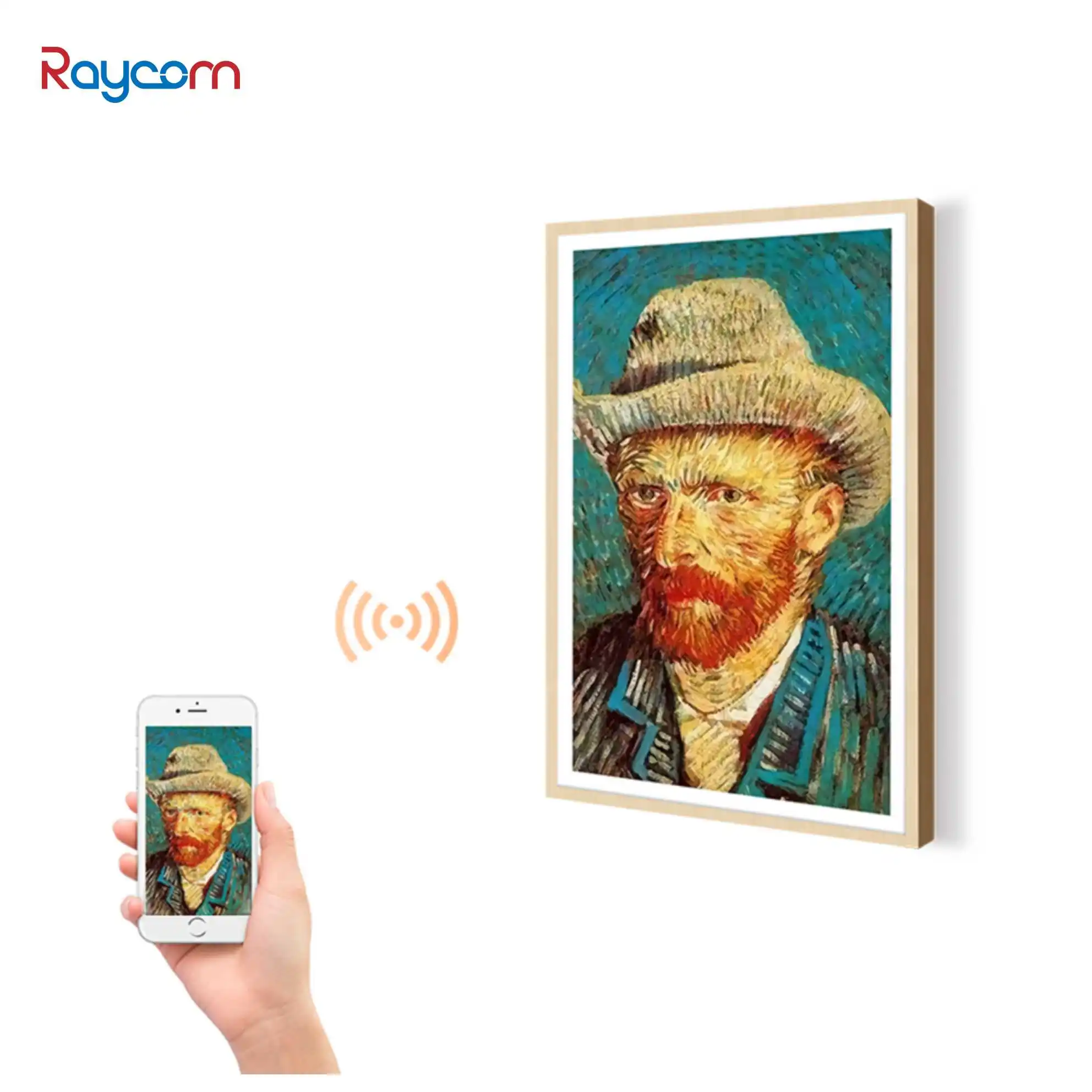 43-Inch WIFI Digital Photo Frame with PCAP Touch Screen Art Display Video & Pictures for Large Windows Advertising Equipment