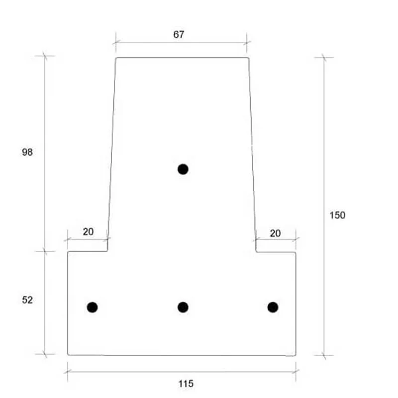 Precast prestressing Concrete T beam making Machine for roofing block flooring system