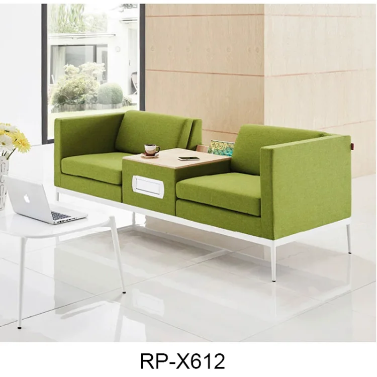 Modern Sectional Office Lounge Sofa Set Modular Solid Surface Leather Sofa with Wooden Frame for Living Room or Hotel