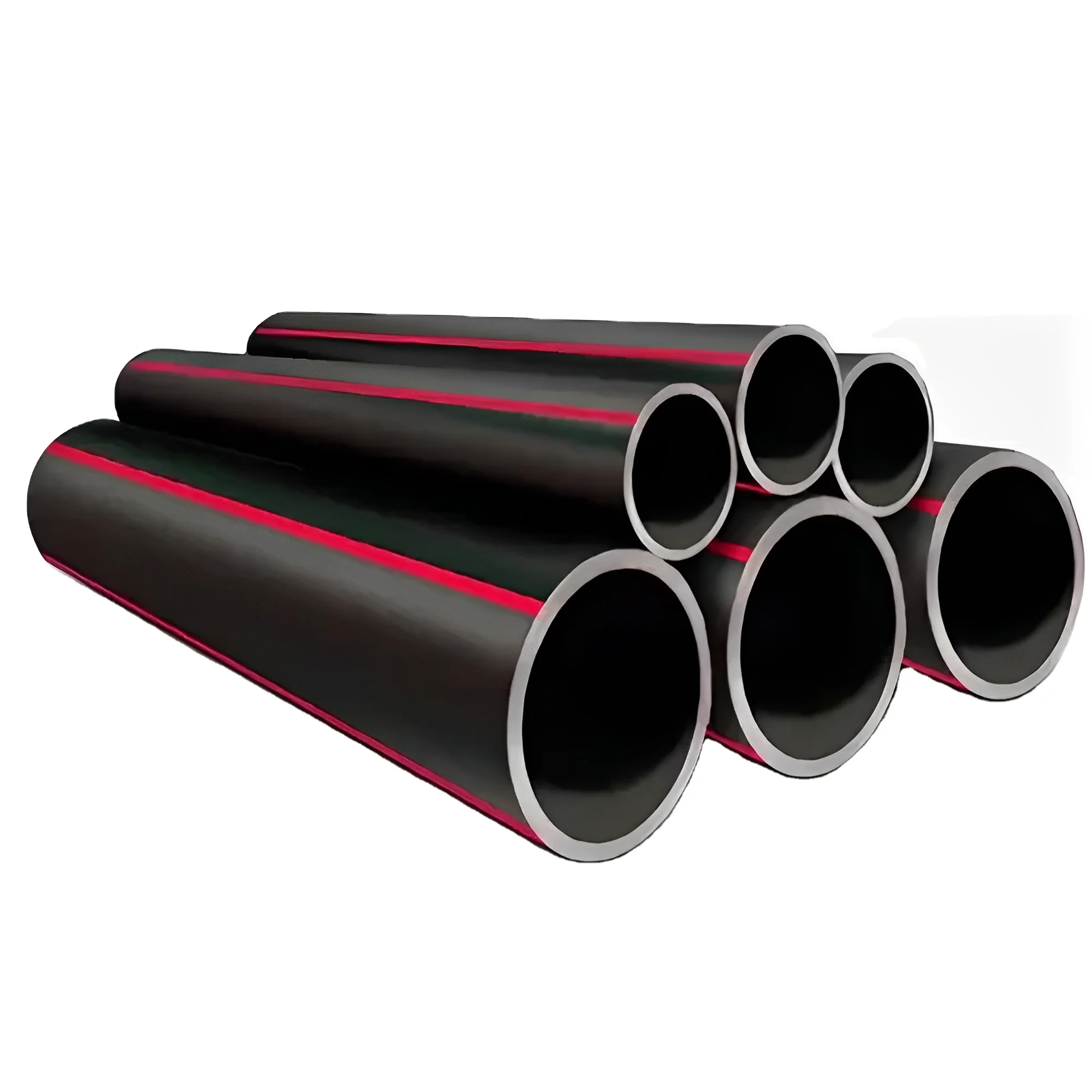 Puhui Best-selling 1.25mpa Polyethylene 6 Inch Tube Black Underground Hdpe Pipe FM Approved