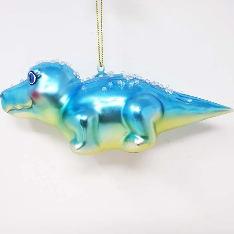 Hot New Products Hand Blown Glass Christmas Ornaments Crocodile Ornaments Hanging