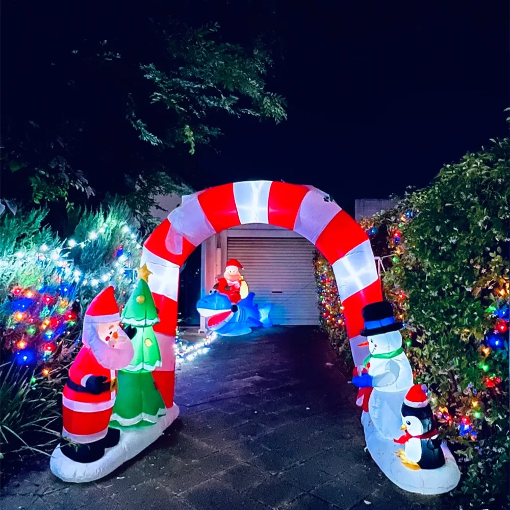 Hot Sale Inflatable Christmas Arches High Quality Christmas Gift Decoration Arches