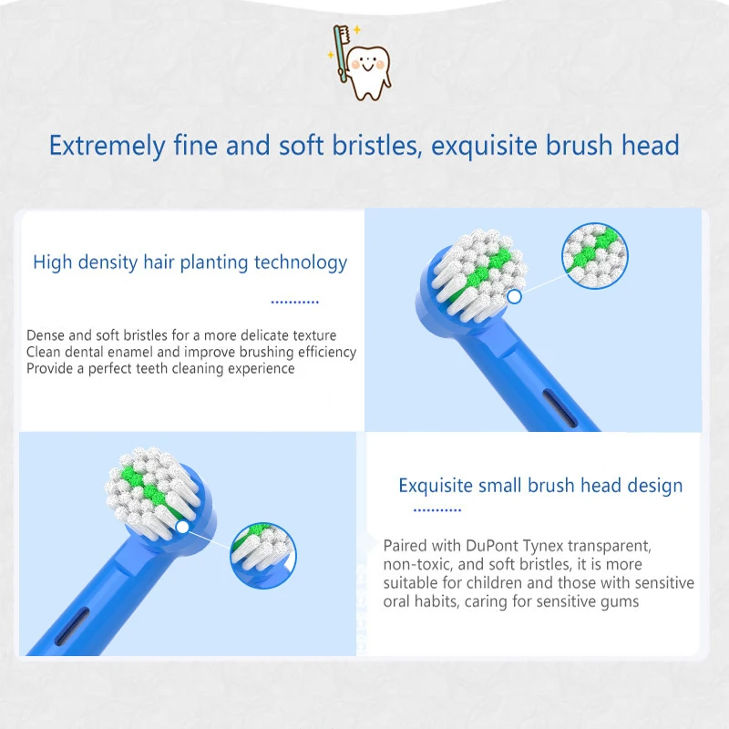 Factory Wholesale High Quality IPX7 Waterproof Customizable rotating baby electric toothbrush