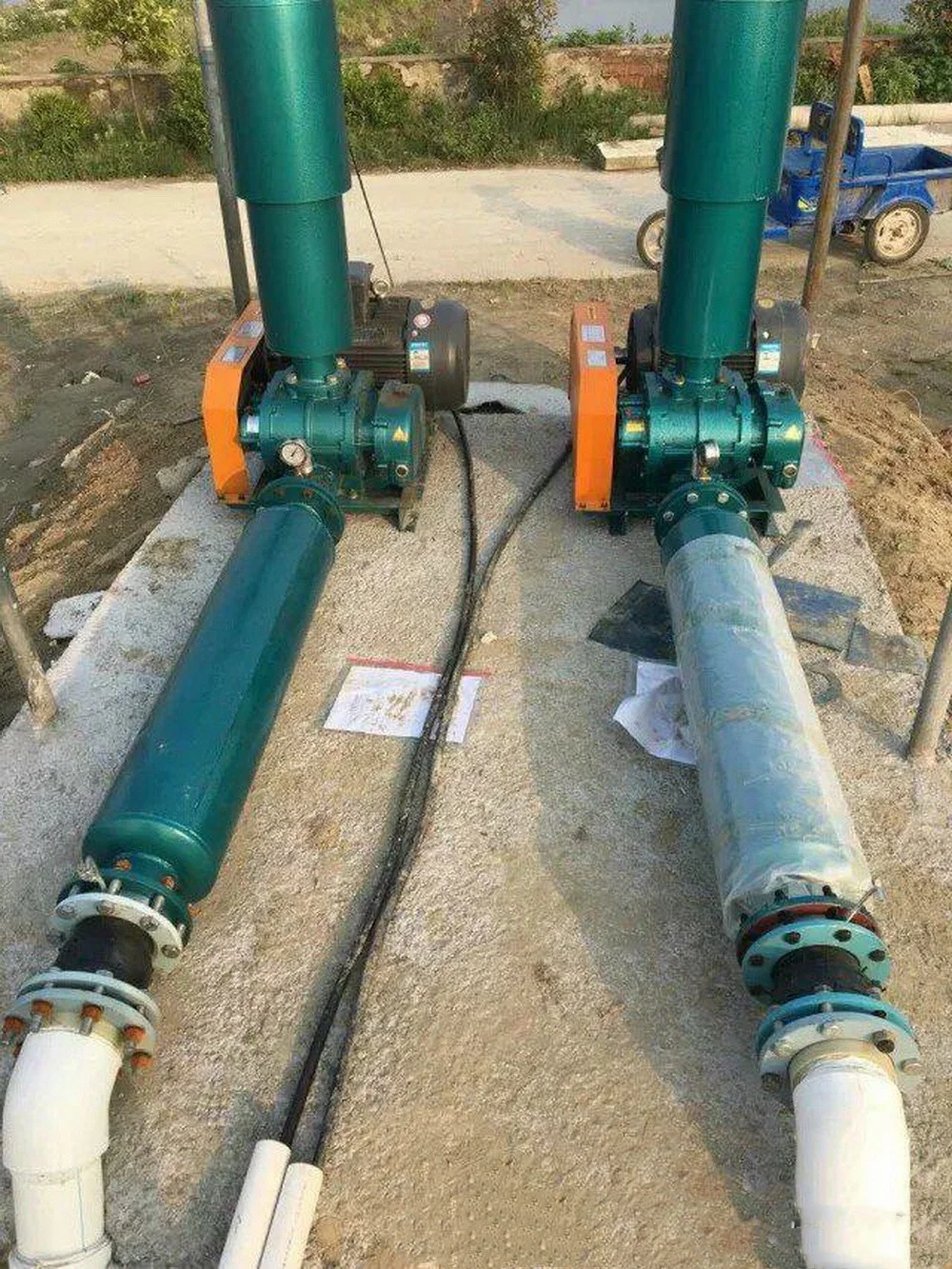 High quality diesel electric roots type blower for shrimp crab fish aquaculture