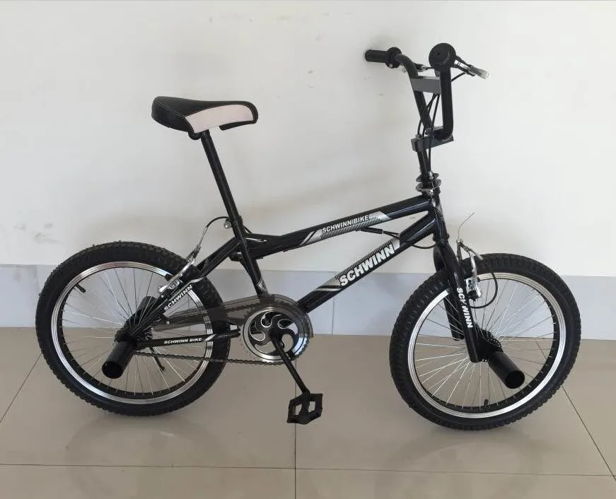 high handlebar black color simple cool bicycle 20 inch steel freestyle custom bmx bikes aluminum