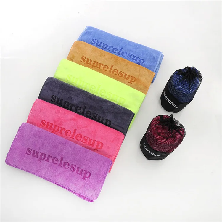 China manufacture Microfibre Custom Print Logo Swim Gym Fitness Towel Sports Fishing Towel With custom packing