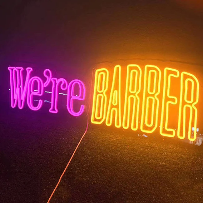 Beauty Salon Commercial Decoration Advertising Led Logo Neon Sign Board Custom 3d Outdoor Store Led Signs For Beer