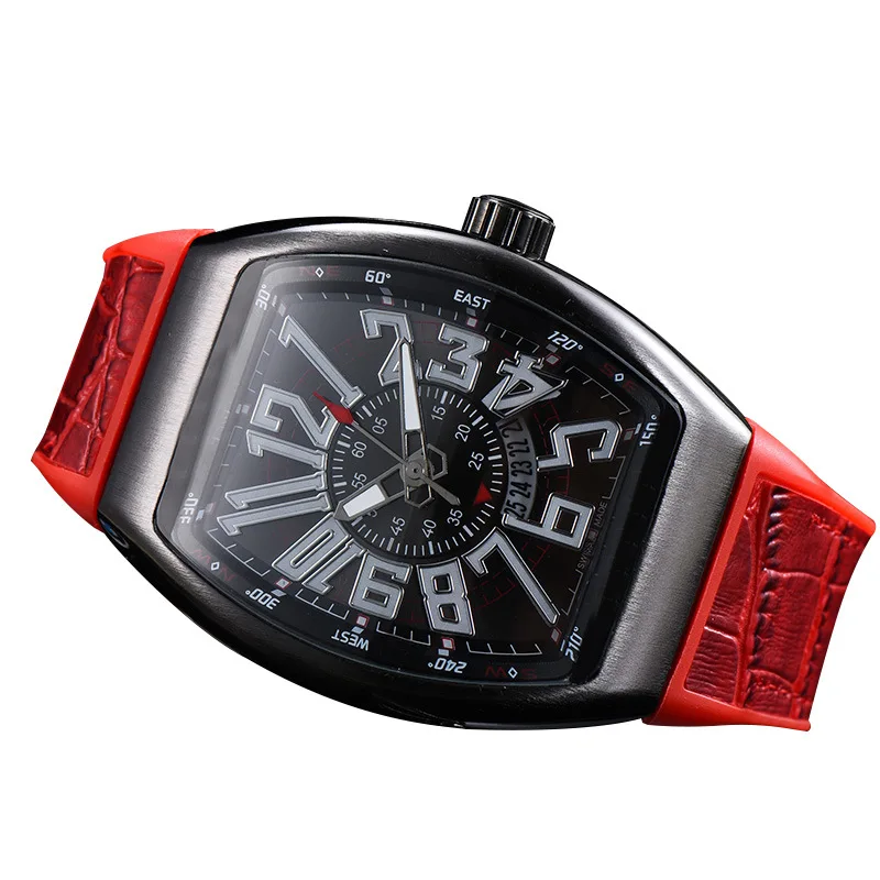 Quartz Watch Mens Watches New Fashion Rose Gold Case Luxury Waterproof Watch Luminous Hands