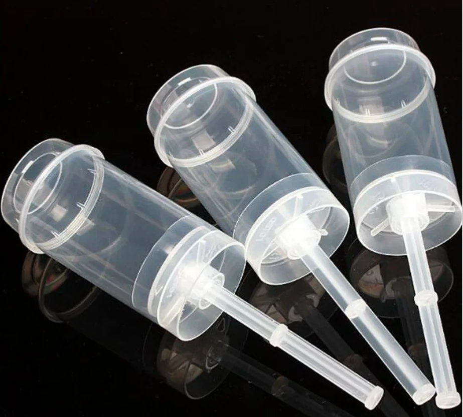 Lovely Push Cake Cup Mousse Tiramisu Cups Plastic Disposable with Push Rod and Lid /18cm Length Mousse Ice Cream Cup