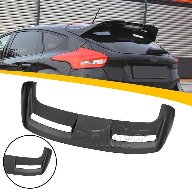 Haosheng Factory ABS Carbon Fiber ST Style Car Rear Spoiler For Ford Focus MK 3 MK3 Hatchback 2012 2013 2014 2015 2016 2017 2018