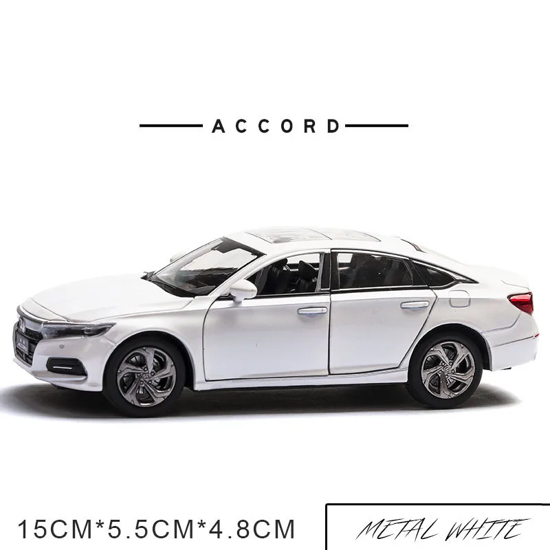  Коллекционная модель автомобиля 2020 высокого качества Honda Accord Alloy 1:32 для подсветки