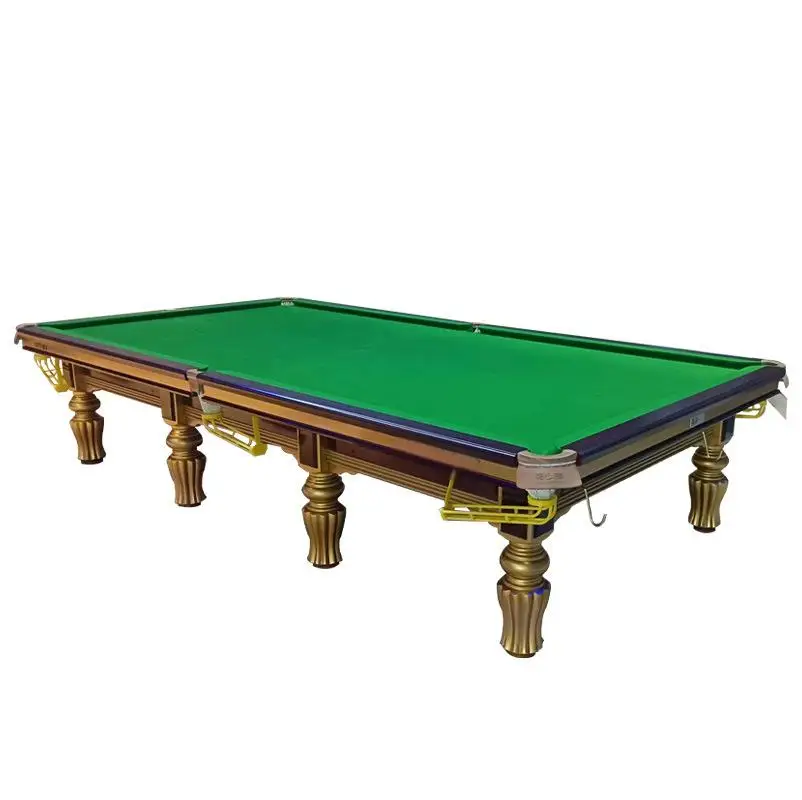High quality tablene cloth tournament experience solid wood slate 12 feet snooker table