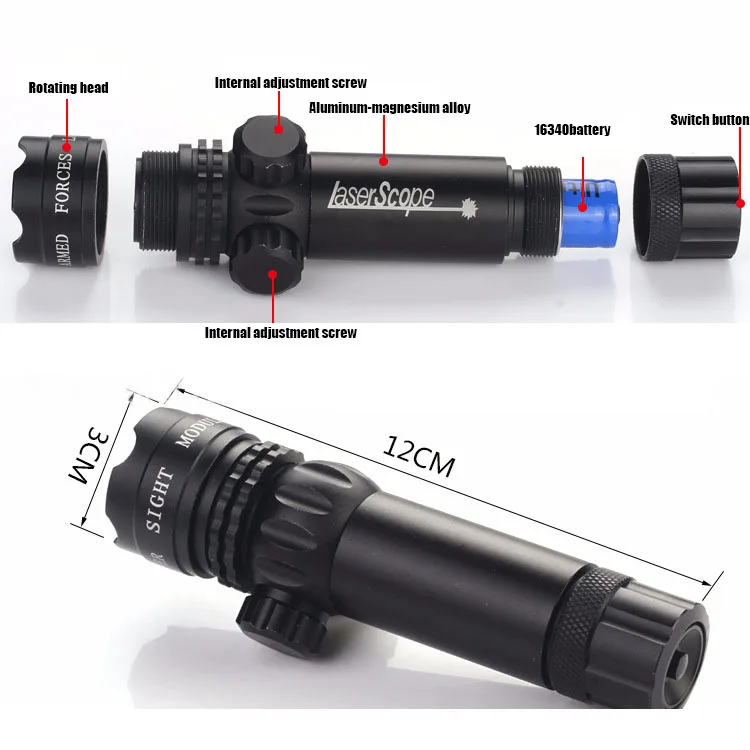 
Tactical Red Dot Laser Sight Scope For Air Gun Rifle Weaver Adjustable 11/20mm Picatinny Rails Mount Rail For Airsoft Hunting 
