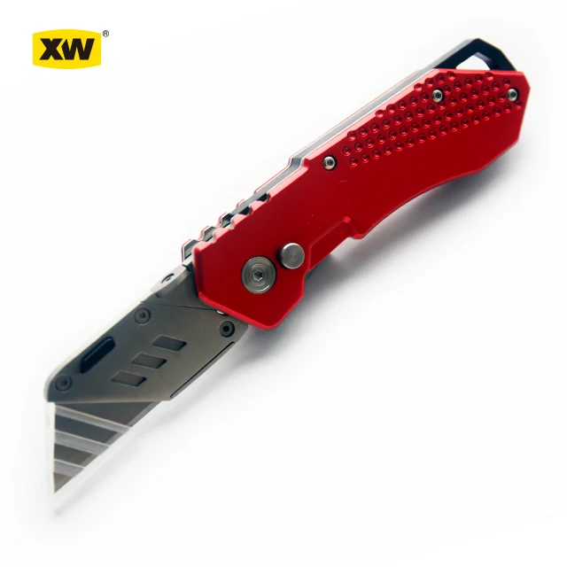 Heavy Duty aluminum folding camping  pocket outdoor utility knife