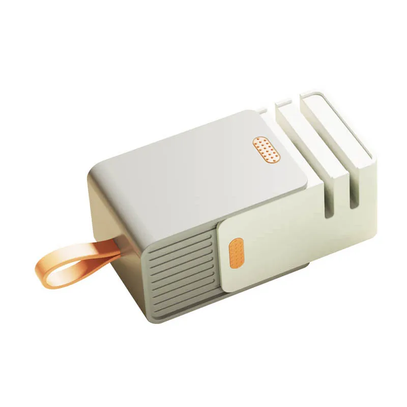 Professional 2 Stages Kitchen Gadget Knives Sharpening Tool Polish Blades Mini Manual knife sharpener with peeler