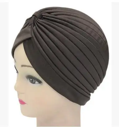 2022 Exclusive Design Women Tube Islamic Arab Head Scarf Pearled Wrap Hat Indian Hijab Turban With Beaded Muslim Caps Bonnets