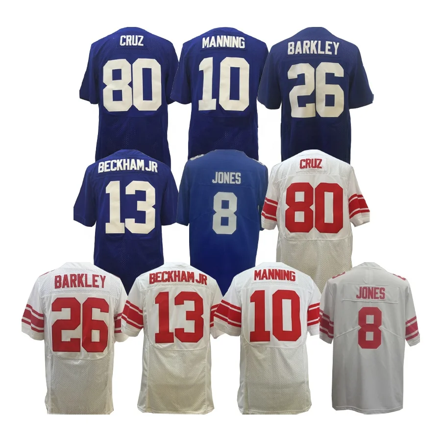 American Football Jerseys Saquon Barkley Jersey Odell Beckham Jr Daniel Jones Eli Manning Stitched